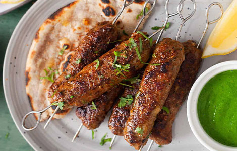 Lamb seekh kebab
